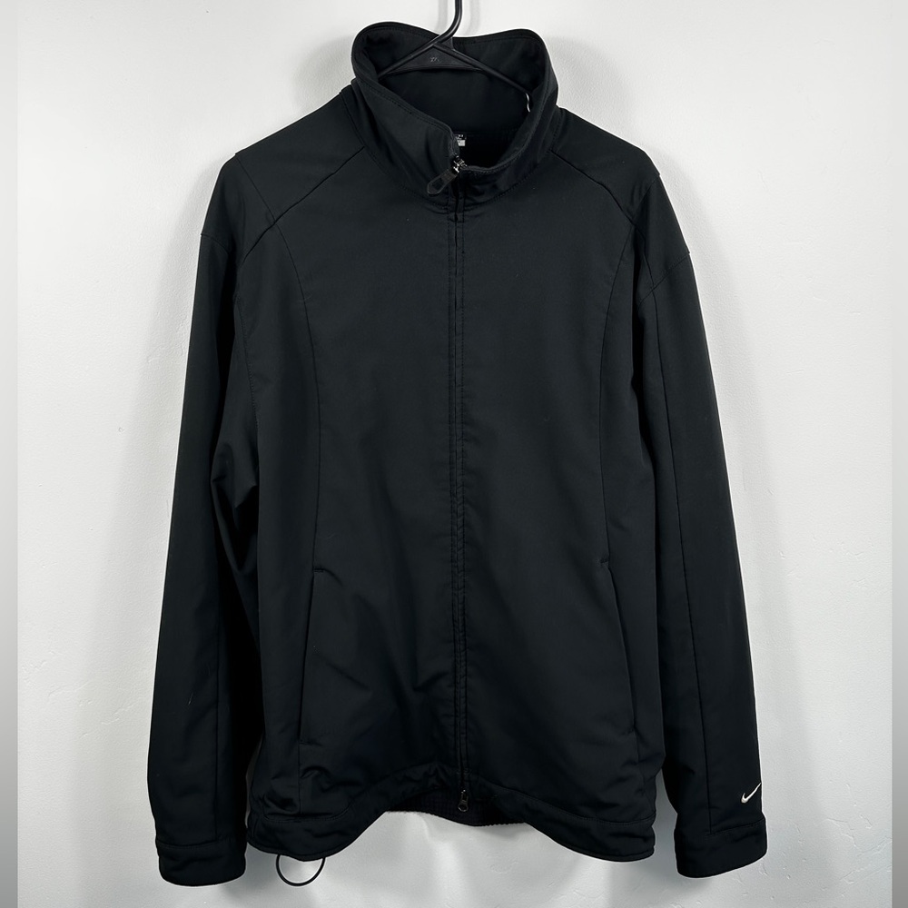 NIKE FitStorm Men’s Golf Jacket Thermal Lined Black Waterproof Windbreaker Large